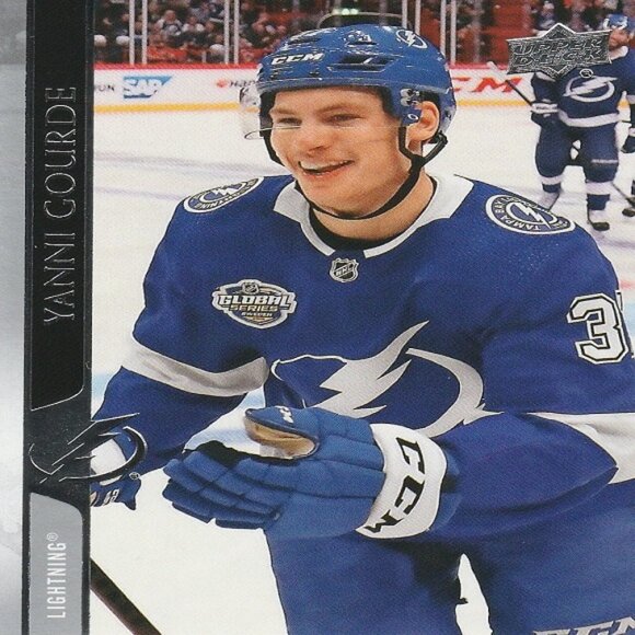 Yanni Gourde (Lightning) 2020/2021 Upper Deck Series 1 Hockey Card - Number 160 - Picture 1 of 2